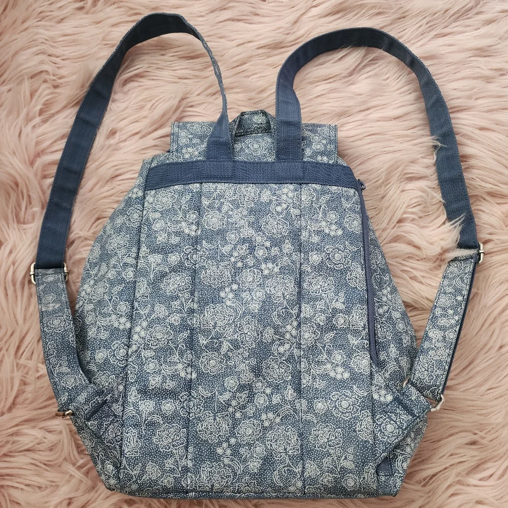 Herschel Supply Co Reid floral denim drawstring flap backpack